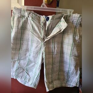 Gently worn men's plaid shorts